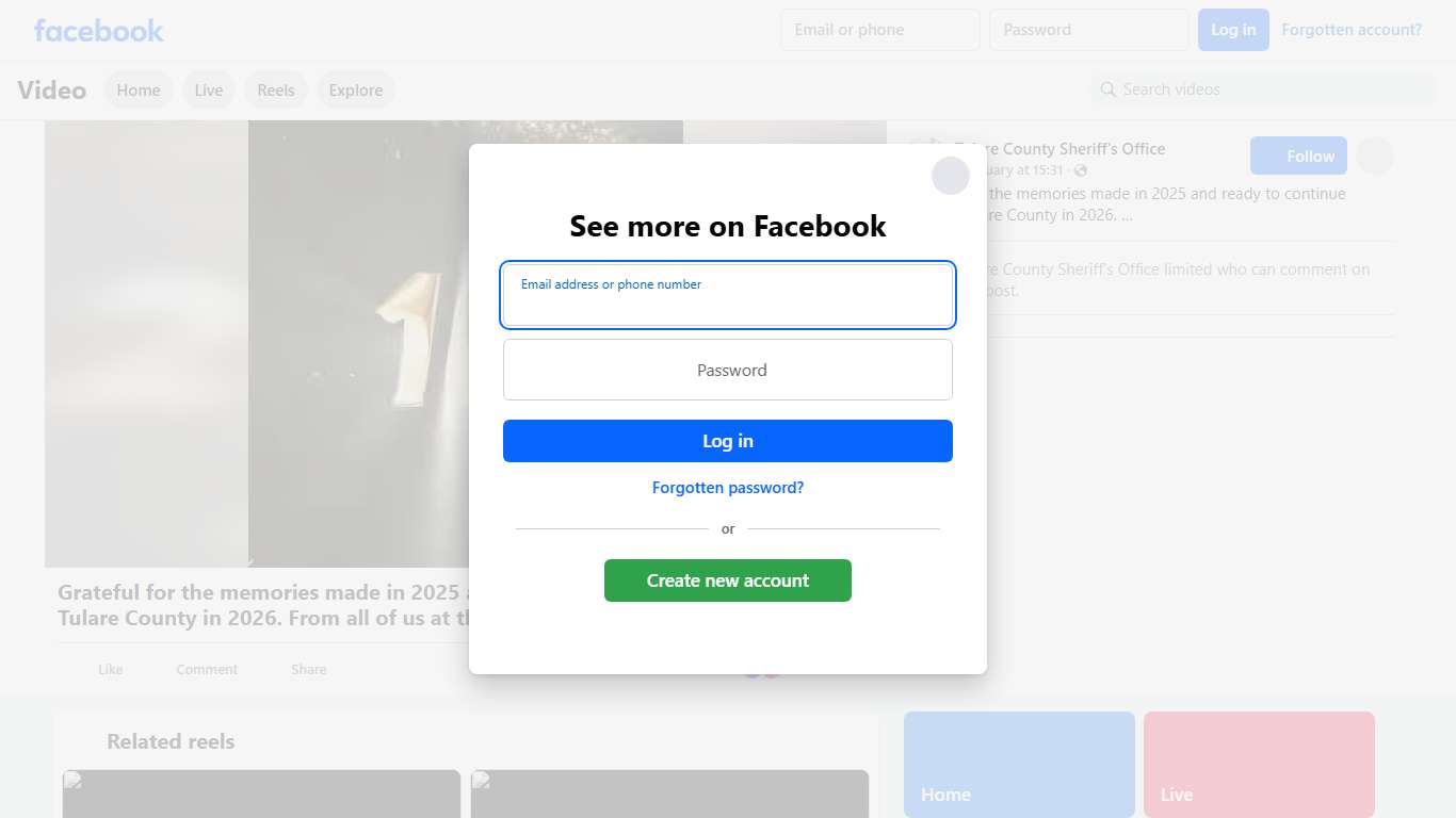 Grateful for the memories made in 2025 and ready to continue serving Tulare County in 2026. From all of us at the Tulare County Sheriff’s Office — Happy New Year! 🎆 #TulareCounty #TulareCountySheriff #2026 #goodbye2025 #HappyNewYears Tulare County Sheriff's Office Facebook